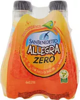 Mängden socker i Zero allegra con succo d'agrumi