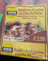 Mängden socker i Salsiccia di suino