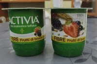 Mängden socker i Activia fibre frutti di bosco