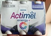 Mängden socker i actimel energy+ more è mertilli