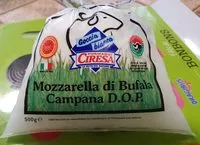 Mängden socker i Mozzarella di bufala campant D.O. P.