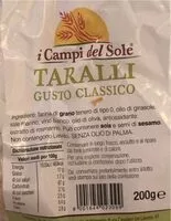 Mängden socker i Taralli gusto classico