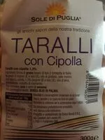 Mängden socker i Taralli con cipolla sole di Puglia