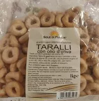 Mängden socker i Taralli con olio d'oliva
