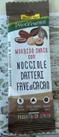 Mängden socker i barretta nocciole datteri fave cacao