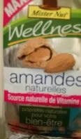 Mängden socker i amandes naturelles
