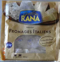 Mängden socker i Ravioli Fromages Italiens