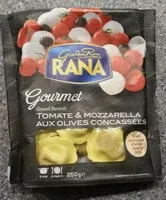 Mängden socker i Grand Ravioli Tomates et Mozzarella aux Olives Concassées