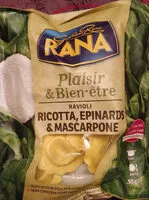 Mängden socker i RAVIOLI RICOTTA EPINARDS MASCARPONE