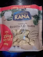 Mängden socker i Tortellini Ricotta & Épinards