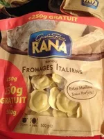Mängden socker i Ravioli Fromages Italiens