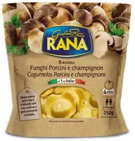 Mängden socker i Massas Ravioli Champignon Funghi 250g Rana