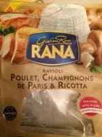 Mängden socker i Ravioli Poulet Champignons Ricotta
