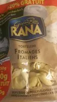Mängden socker i Tortellini fromages italiens
