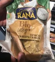 Mängden socker i Bio integral ravioli integral relleno de espinacas