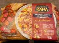 Mängden socker i tagliatelle fraiches a la bolognaise