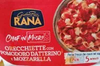 Mängden socker i Orecchiette con pomodoro datterino e mozzarella