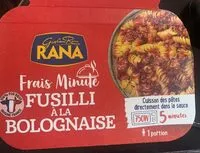 Mängden socker i FRAIS MINUTE Fusilli à la bolognaise