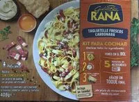 Mängden socker i Tagliatelle frescos carbonara