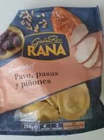 Mängden socker i Pasta fresca al huevo rellena de pavo, pasas y piñones