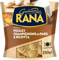 Mängden socker i RAVIOLI POULET CHAMPIGNONS