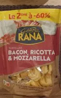 Mängden socker i Tortellini Bacon Ricotta et Mozzarella 2 x 250 g
