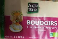 Mängden socker i Boudoirs à la farine d'épeautre