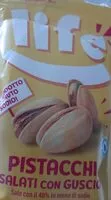 Mängden socker i Pistacchi salati con guscio