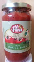 Mängden socker i Sauce Tomates et Basilic