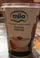 Mängden socker i jogurt intero ciliegia