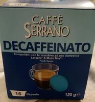 Mängden socker i Caffè decaffeinato