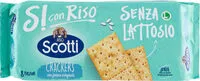 Mängden socker i Si con riso senza lattosio crackers con farina integrale