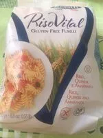 Mängden socker i Riso vital gluten free fusilli