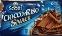 Mängden socker i Ciocco e riso snack