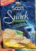 Mängden socker i Gallette Snack Erbe G60 Scotti