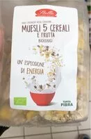 Mängden socker i Muesli 5 cereali e frutta biologici
