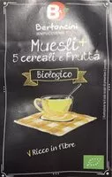 Mängden socker i Muesli+ 5 cereali e frutta biologico