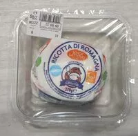 Mängden socker i Ricotta di Romagna senza lattosio