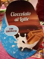 Mängden socker i Uovo di Pasqua al latte