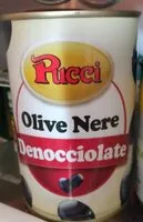 Mängden socker i Olive nere denocciolate