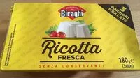 Mängden socker i Ricotta fresca