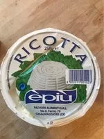 Mängden socker i Ricotta 33 %