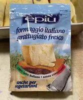 Mängden socker i Formaggio italiano grattuggiato fresco