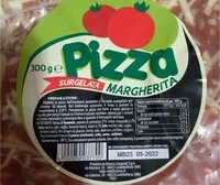 Mängden socker i Pizza margherita surgelata