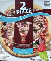 Mängden socker i 2 pizze tonno