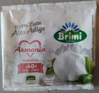Mängden socker i Mozzarella armonia