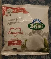 Mängden socker i Armonia Mozzarella
