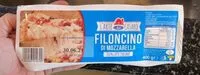 Mängden socker i Filoncino di mozzarella
