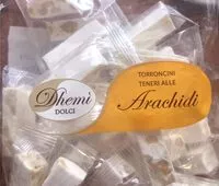 Mängden socker i Torroncini teneri alle arachidi