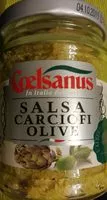 Mängden socker i Salsa carciofi olive